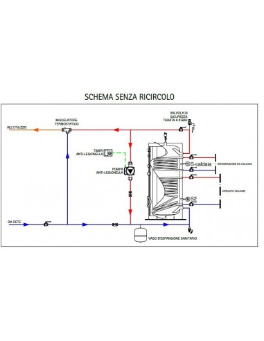 103729-2.5 - Kit di ricircolo acqua calda sanitaria per bollitore