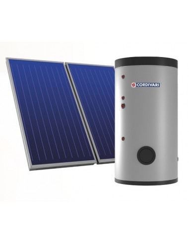 Pannello solare termico Cordivari circolazione forzata B2 150 LT 2,5 MQ tetto piano