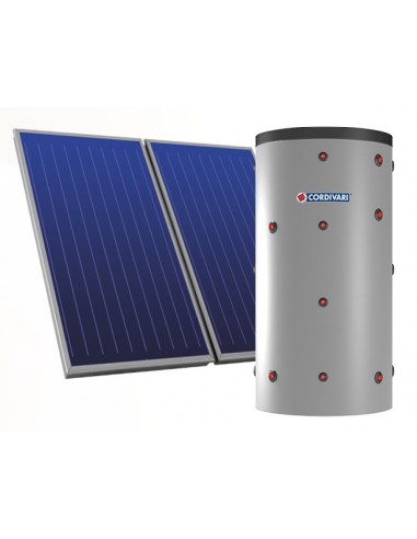 Pannello solare termico a circolazione forzata Cordivari ECO-COMBI 2 DOMUS 200 lt 5 mq 2 scambiatori tetto a falda