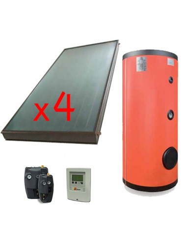 Top-kit Sunerg KF500/4/T solare termico per tetto inclinato a circolazione forzata