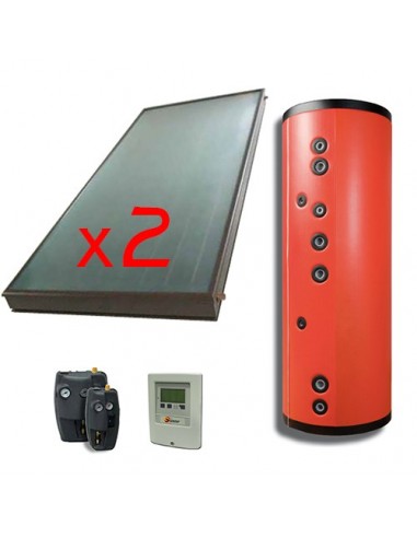 Top-kit Sunerg KFP200/2/T solare termico per tetto inclinato a circolazione forzata
